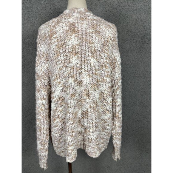 Hippie Rose Juniors' Open-Front Beige Long-Sleeve Oversize Cardigan Large NWT's - Picture 7 of 8
